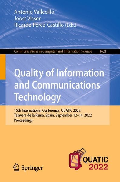 Produktbild: Quality of Information and Communications Technology