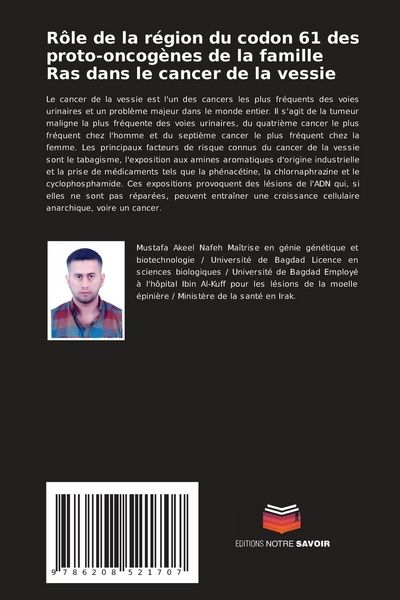 Produktbild: R&ocirc;le de la r&eacute;gion du codon 61 des proto-oncog&egrave;nes de la famille Ras dans le cancer de la vessie