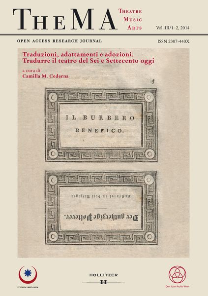Produktbild: TheMA - Open Access Research Journal for Theatre, Music, Arts