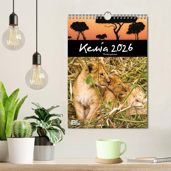 Produktbild: Kenia - Terminplaner (Wandkalender 2026 DIN A4 hoch), CALVENDO Monatskalender