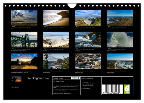 Produktbild: Die Oregon-K&uuml;ste (Wandkalender 2026 DIN A4 quer), CALVENDO Monatskalender