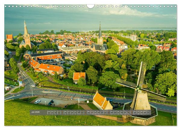Produktbild: Nordholland von oben (Wandkalender 2026 DIN A3 quer), CALVENDO Monatskalender