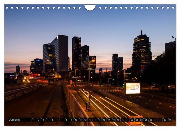 Produktbild: Rotterdam bei Nacht (Wandkalender 2026 DIN A4 quer), CALVENDO Monatskalender