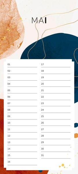 Immerwährender Geburtstagskalender Pattern
