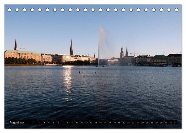 Produktbild: Hamburg - Alster (Tischkalender 2026 DIN A5 quer), CALVENDO Monatskalender