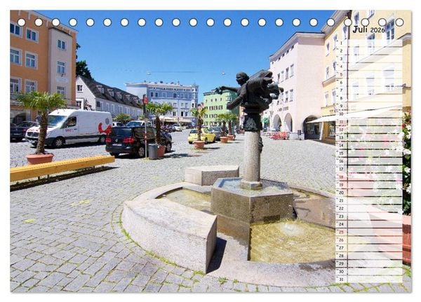 Produktbild: Eine Perle Oberbayerns - Rosenheim (Tischkalender 2026 DIN A5 quer), CALVENDO Monatskalender