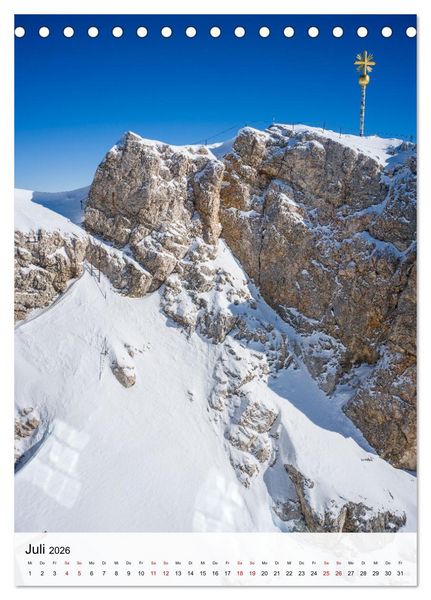 Produktbild: Garmisch-Partenkirchen und die faszinierende Bergwelt der Alpen (Tischkalender 2026 DIN A5 hoch), CALVENDO Monatskalender
