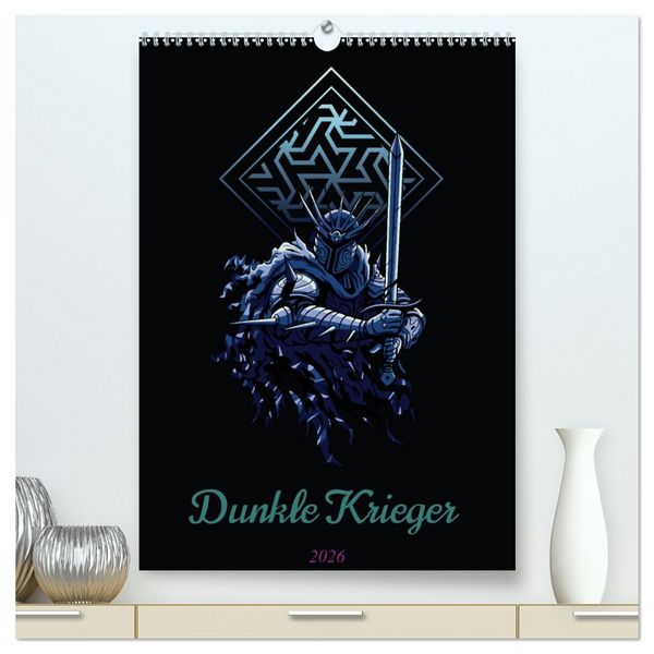 Produktbild: Dunkle Krieger (hochwertiger Premium Wandkalender 2026 DIN A2 hoch), Kunstdruck in Hochglanz