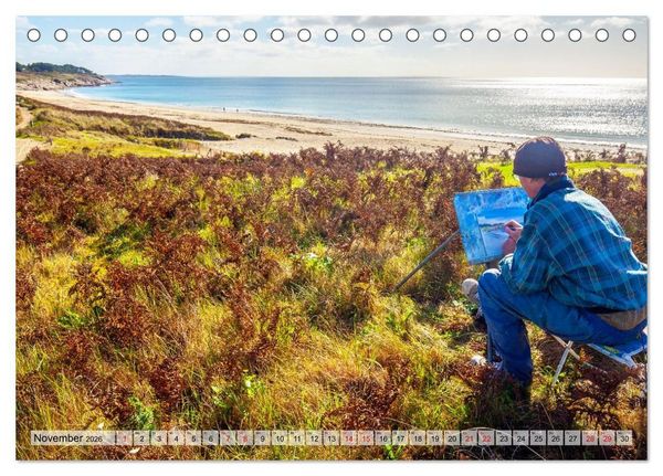 Produktbild: Reiseziel Bretagne (Tischkalender 2026 DIN A5 quer), CALVENDO Monatskalender