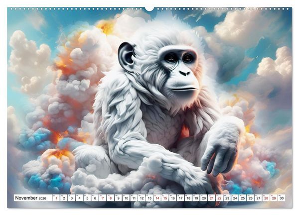 Produktbild: Wolkenkreaturen (hochwertiger Premium Wandkalender 2026 DIN A2 quer), Kunstdruck in Hochglanz
