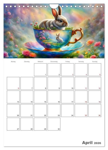 Produktbild: Tierische Kaffee Gesellschaft (Wandkalender 2026 DIN A4 hoch), CALVENDO Monatskalender