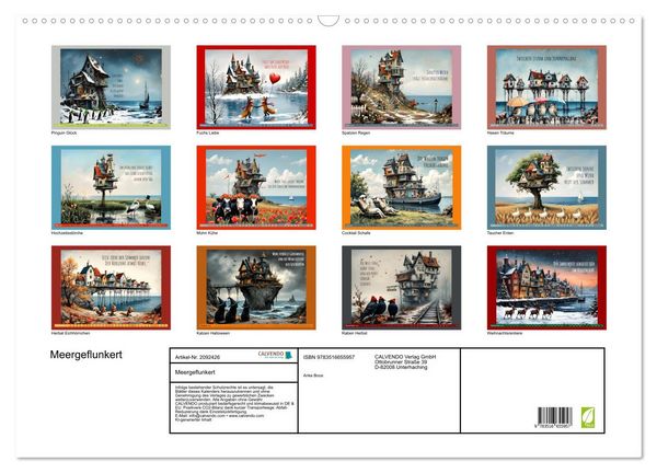 Produktbild: Meergeflunkert (Wandkalender 2026 DIN A2 quer), CALVENDO Monatskalender