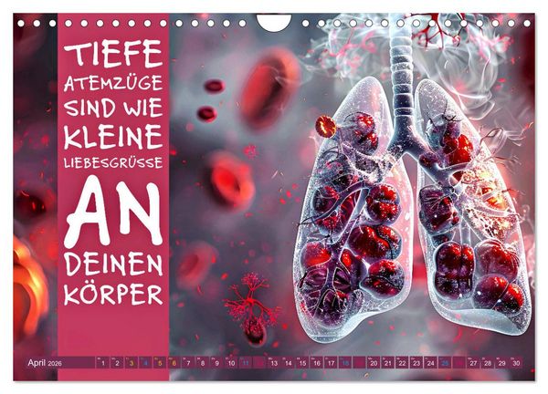 Produktbild: Im Flow des Atems - Energie des Lebens (Wandkalender 2026 DIN A4 quer), CALVENDO Monatskalender