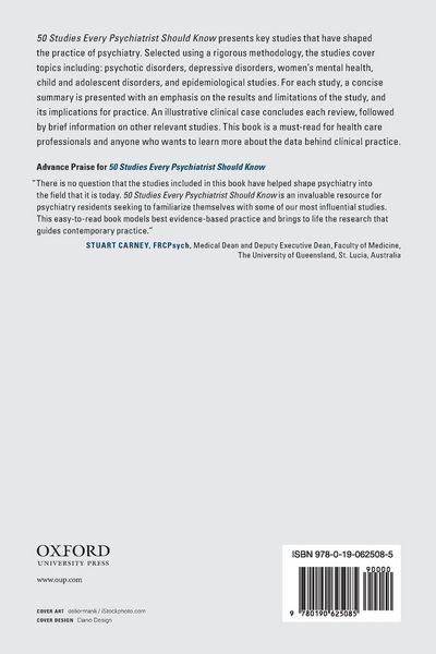 Produktbild: 50 Studies Every Psychiatrist Should Know