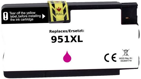 Produktbild: Renkforce Druckerpatrone ersetzt HP 951XL, CN047AE Kompatibel Magenta RF-5718858