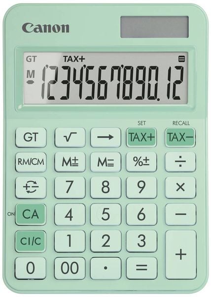 Canon LS-125KB-GR Taschenrechner Grün Display (Stellen): 12 batteriebetrieben, solarbetrieben (B x H x T) 106 x 25 x 147