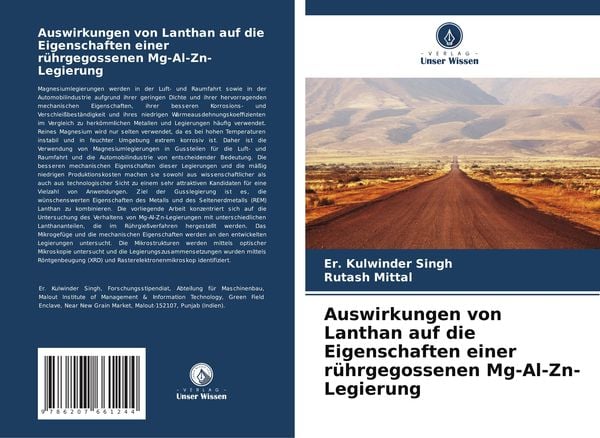 Produktbild: Auswirkungen von Lanthan auf die Eigenschaften einer r&uuml;hrgegossenen Mg-Al-Zn-Legierung