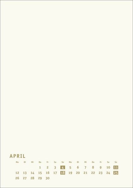 Produktbild: Premium-Bastelkalender gold A4 2027