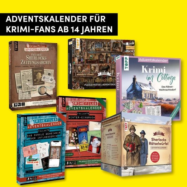 Produktbild: Crime Files &ndash; Fallakte: Sherlocks Zeitungsarchiv. Der geniale Krimi-Adventskalender