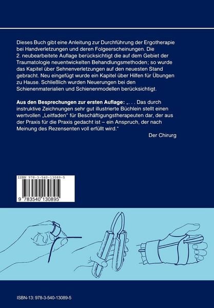 Produktbild: Ergotherapie bei Erkrankungen und Verletzungen der Hand