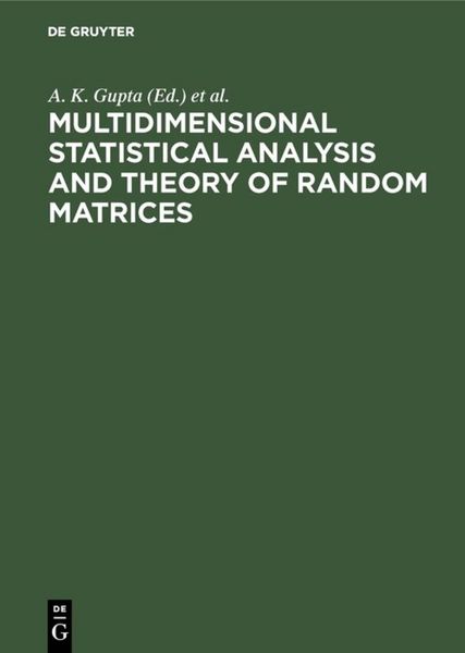Produktbild: Multidimensional Statistical Analysis and Theory of Random Matrices