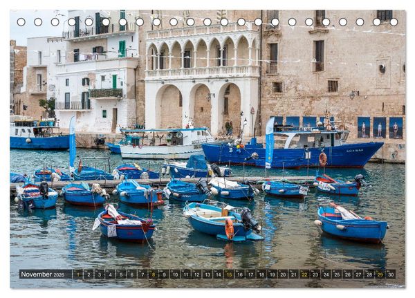Produktbild: Apulien &ndash; Impressionen vom S&uuml;dosten Italiens (Tischkalender 2026 DIN A5 quer), CALVENDO Monatskalender