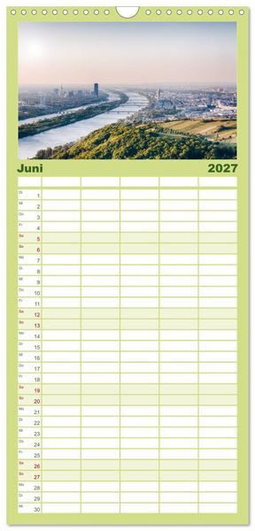 Produktbild: Familienplaner 2027 - Wundersch&ouml;nes &Ouml;sterreich mit 5 Spalten (Wandkalender, 21 x 45 cm) CALVENDO