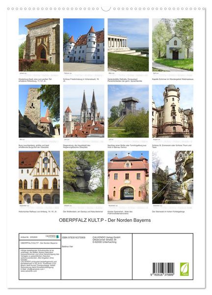 Produktbild: OBERPFALZ KULT.P - Der Norden Bayerns (hochwertiger Premium Wandkalender 2026 DIN A2 hoch), Kunstdruck in Hochglanz