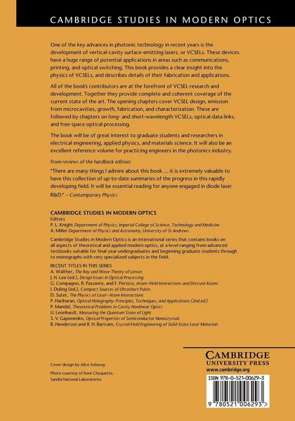 Produktbild: Vertical-Cavity Surface-Emitting Lasers