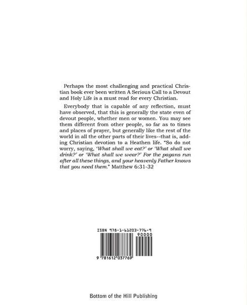 Produktbild: A Serious Call to a Devout and Holy Life