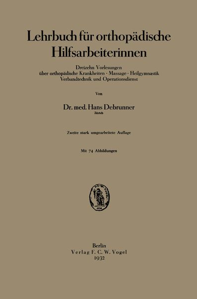 Produktbild: Lehrbuch f&uuml;r orthop&auml;dische Hilfsarbeiterinnen