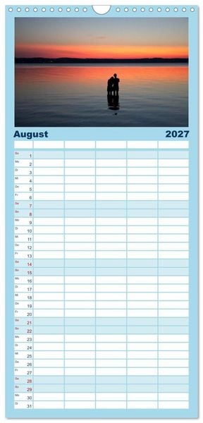 Produktbild: Familienplaner 2027 - Starnberger Seeblicke mit 5 Spalten (Wandkalender, 21 x 45 cm) CALVENDO