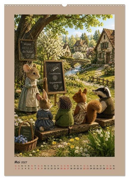 Produktbild: Das kleine Walddorf (Wandkalender 2027 DIN A2 hoch), CALVENDO Monatskalender