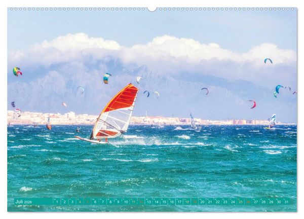Produktbild: Windsurfen: Wasser, Gischt und Wellen - Edition Funsport (hochwertiger Premium Wandkalender 2026 DIN A2 quer), Kunstdruck in Hochglanz