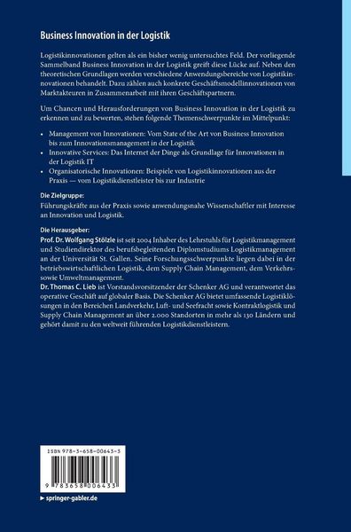 Produktbild: Business Innovation in der Logistik