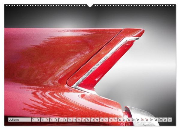 Produktbild: US Klassiker Farbenfrohe Heckansichten (hochwertiger Premium Wandkalender 2026 DIN A2 quer), Kunstdruck in Hochglanz