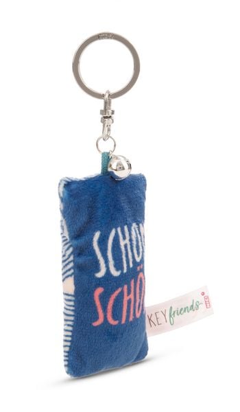 Produktbild: Schl&uuml;sselanh&auml;nger Mini Pl&uuml;schkissen Schon sch&ouml;n m. Gl&ouml;ckchen