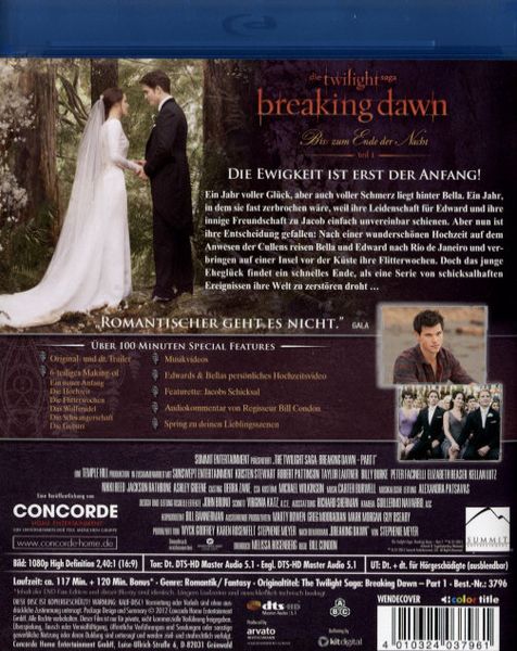 Produktbild: Breaking Dawn - Biss zum Ende der Nacht Teil 1 - Fan Edition [DE]