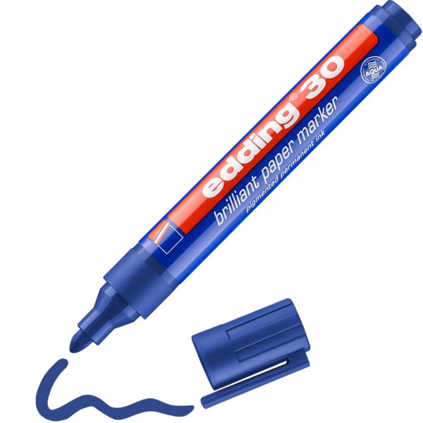 Produktbild: EDDING&reg; Brillant Paper Marker 30, blau