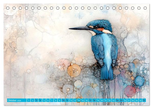 Produktbild: Die verzauberte Menagerie (Tischkalender 2026 DIN A5 quer), CALVENDO Monatskalender