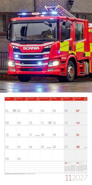 Produktbild: Feuerwehr Kalender 2027 - 30x30 - Art12