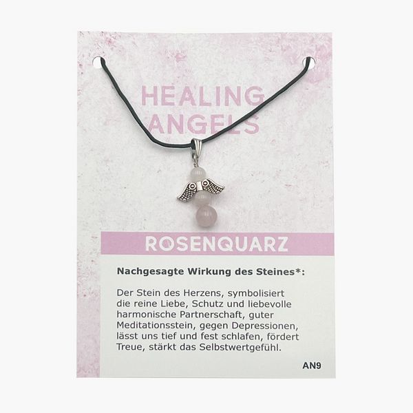 Produktbild: Rosenquarz Minicard Healing Angels