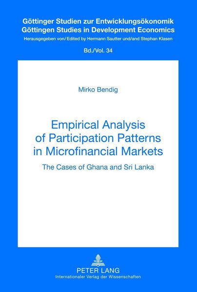Produktbild: Empirical Analysis of Participation Patterns in Microfinancial Markets