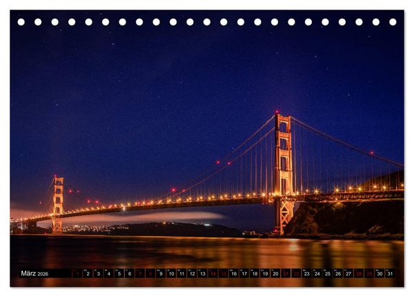 Produktbild: San Francisco Moments (Tischkalender 2026 DIN A5 quer), CALVENDO Monatskalender
