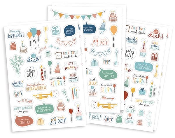Produktbild: Sticker-Set Geburtstag