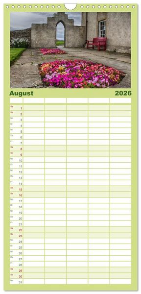 Produktbild: Familienplaner 2026 - Schottland im Licht mit 5 Spalten (Wandkalender, 21 x 45 cm) CALVENDO