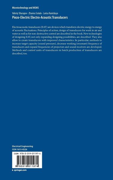 Produktbild: Piezo-Electric Electro-Acoustic Transducers