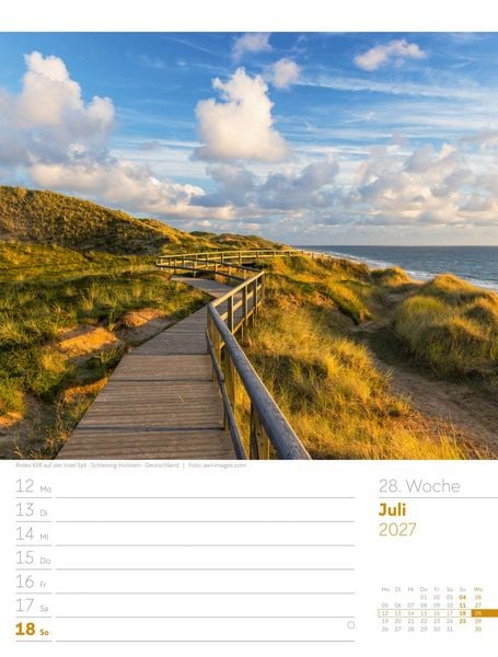 Produktbild: Am Meer Wochenplaner Kalender 2027