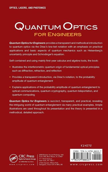 Produktbild: Quantum Optics for Engineers