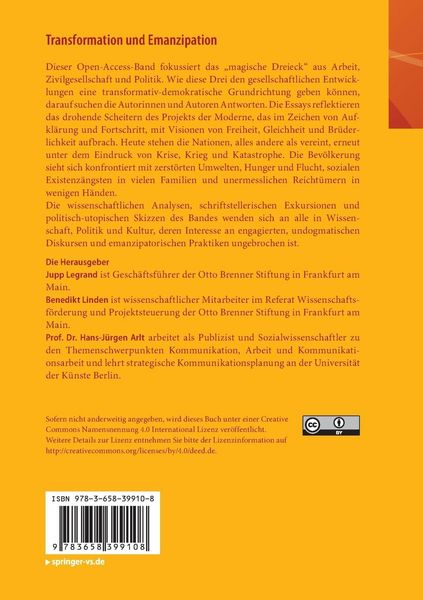 Produktbild: Transformation und Emanzipation